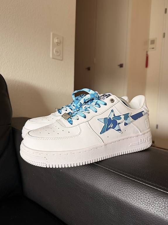 Scarpe da uomo: Bape Bapesta Blue Camo EU 45 – Usato da Kriens venduto da R98K