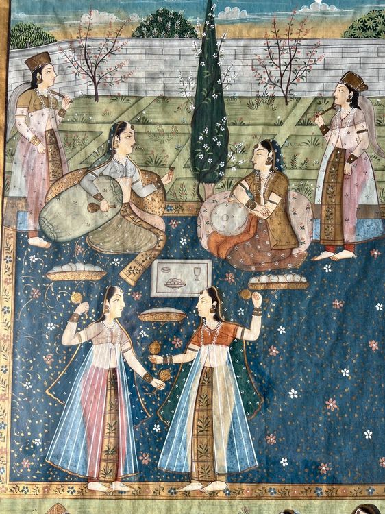 Large rajput style painting, India, Rajasthan, 20th c (Gebraucht) in ...