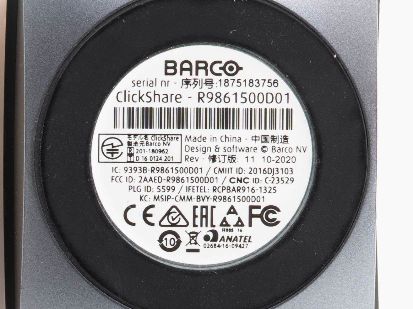 Barco Unità & Adattatore: Barco ClickShare Button CS(E)-Serie - RIC-CH-ZB60002 – Usato da Urtenen-Schönbühl venduto da GEWA_Multimedia 2