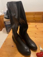 Tamaris Leder Frauenstiefel, schwarz, Grösse 42