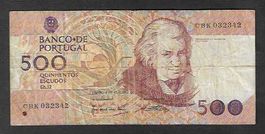 Portugal  500  Escudos  Gebraucht