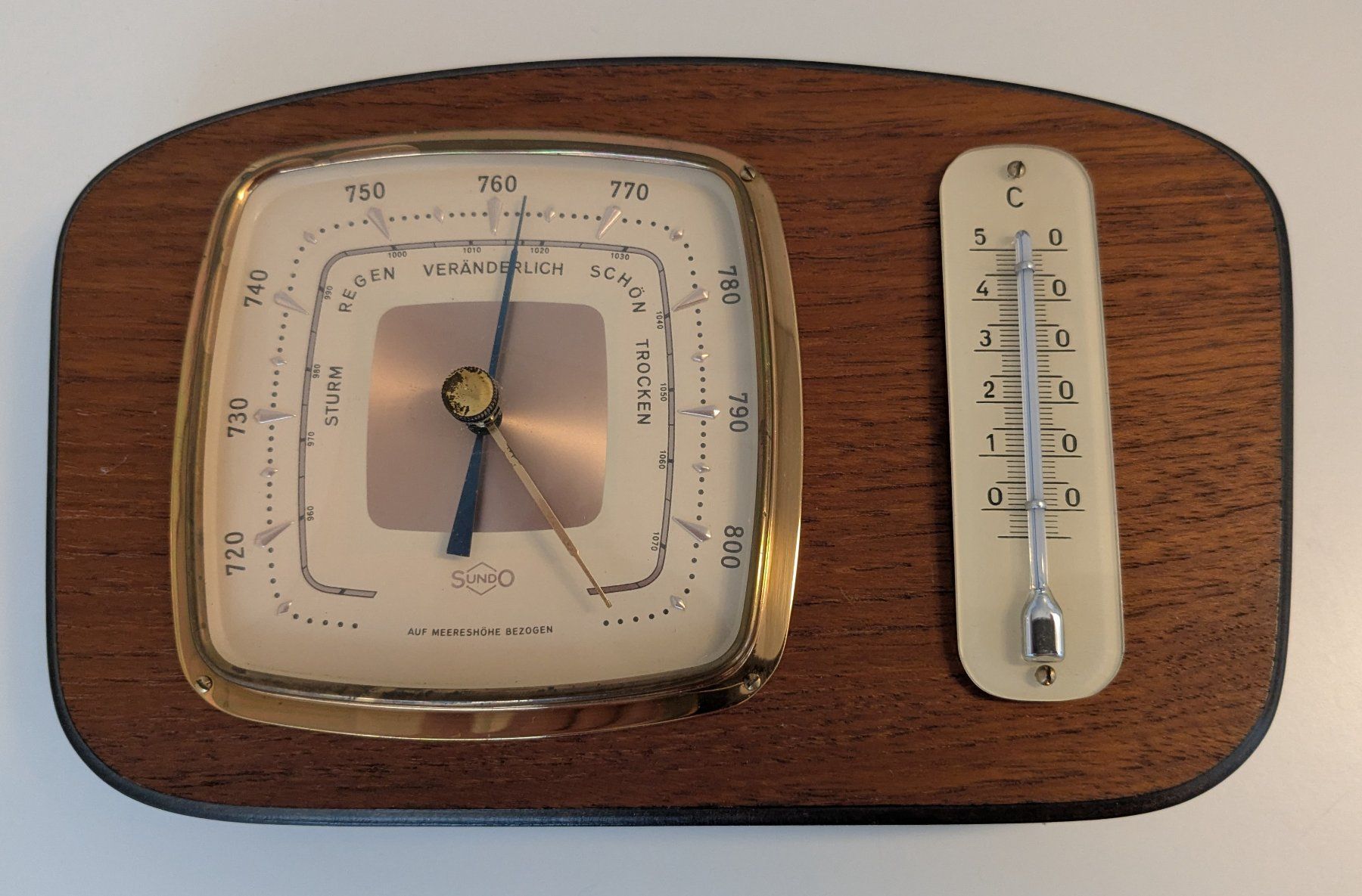 Autres appareils anciens: Barometer und Thermometer Vintage – D'occasion à Giffers par agu25 1