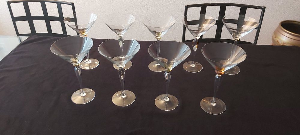6 Coupé Gläser 284 Ml – Martini-Gläser, Dünnwandig, Bleifrei, Für Cocktails & Sekt, Spülmaschinen-geeignet