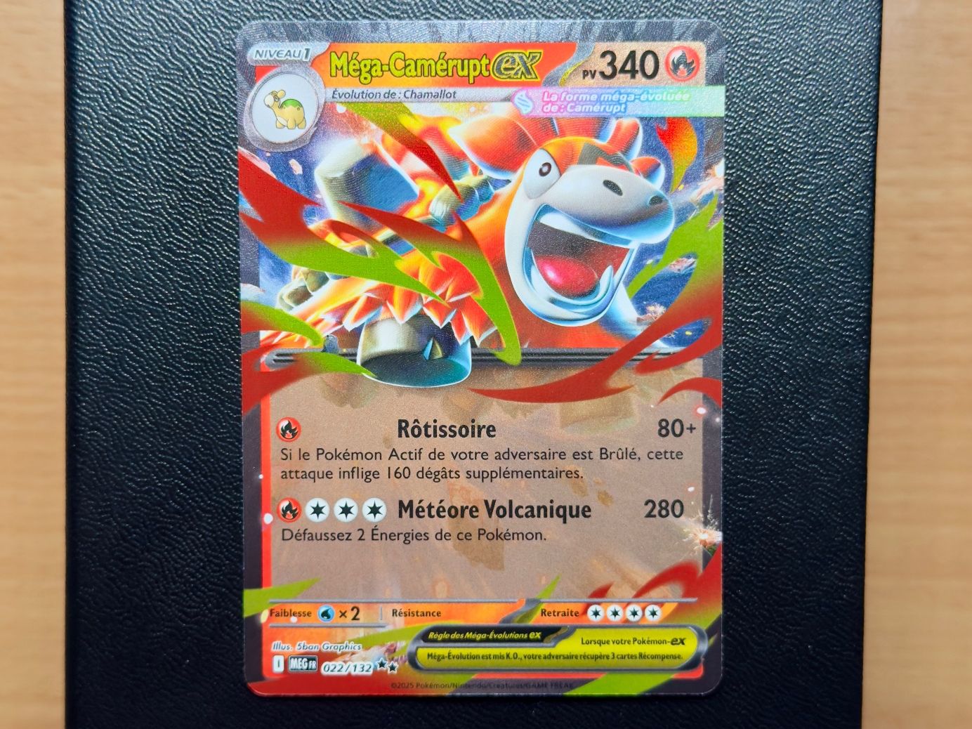 Pokémon Carte collezionabili: Méga-Camérupt EX (022/132) - Méga-Évolution - ME01 - MEG FR – Usato da Chézard-St-Martin venduto da Kro_Cards