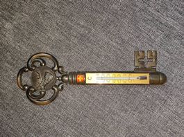 Thermometer Vintage Schlüssel Deko / Chalet Stil