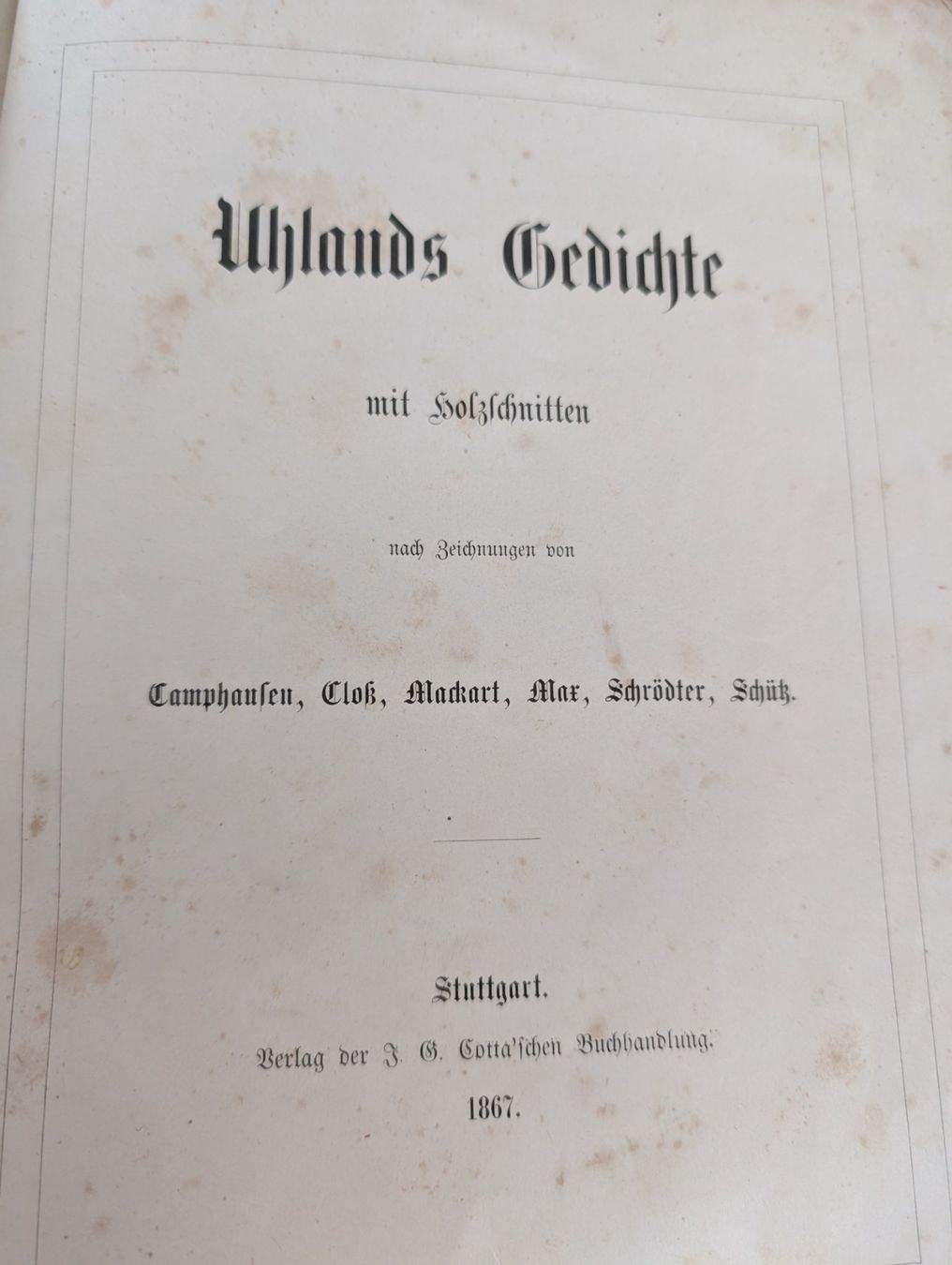 Libri: Uhlands Gedichte – Usato da Lupfig venduto da ern_8fw2