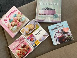 Set mit 5 Dessertbüchern auf Französisch (fester Einband)