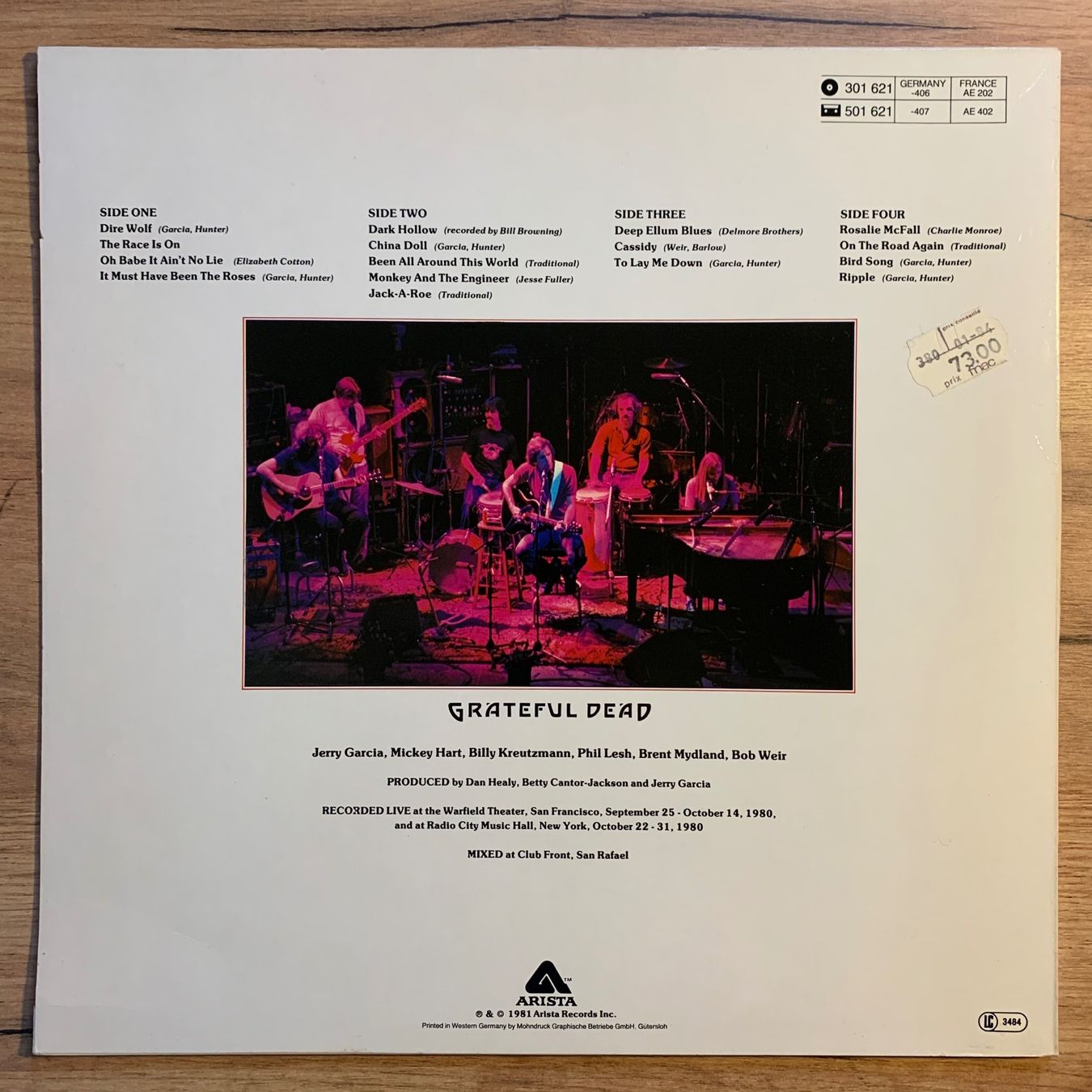 Schallplatten: GRATEFUL DEAD - RECKONING...OG FR 1981...EX/EX – Gebraucht aus Gals von Diskopatshop 1
