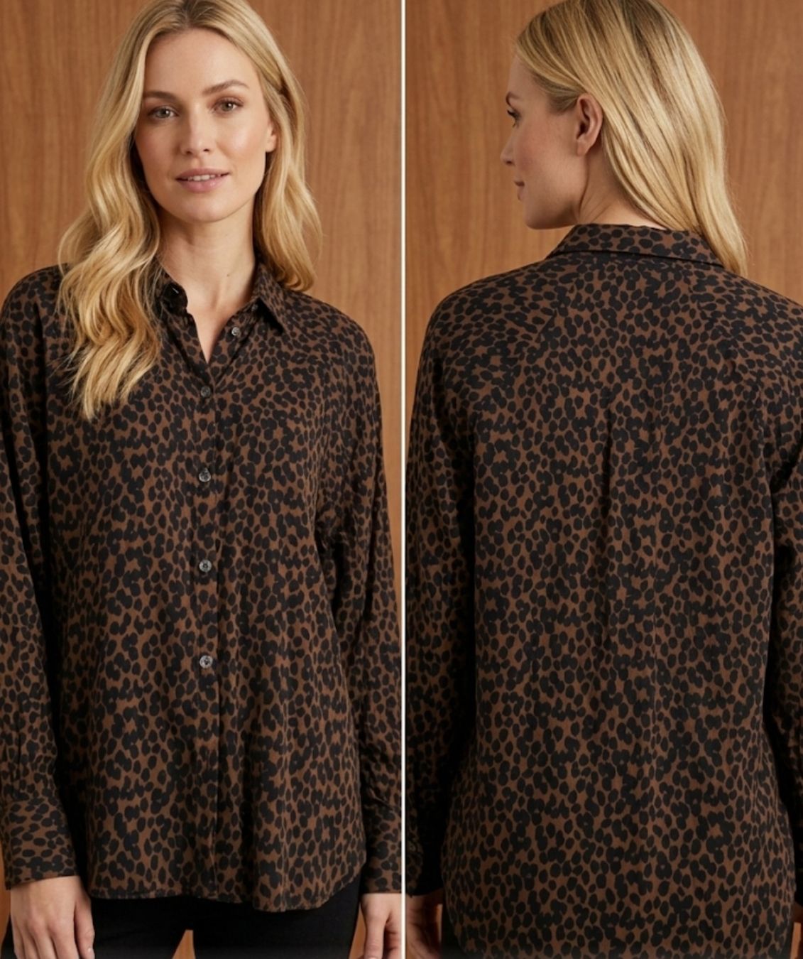 Massimo Dutti Camicette: Chemise imprimé léopard Massimo Dutti T.M/L – Usato da Niedergösgen venduto da Eva2410