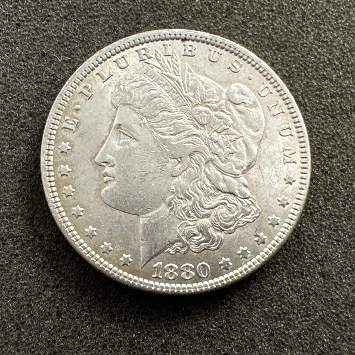 Tutti le monete: 1 Dollar Silber USA Morgan 1880 - unc – Usato da Reitnau venduto da tb-muenzen