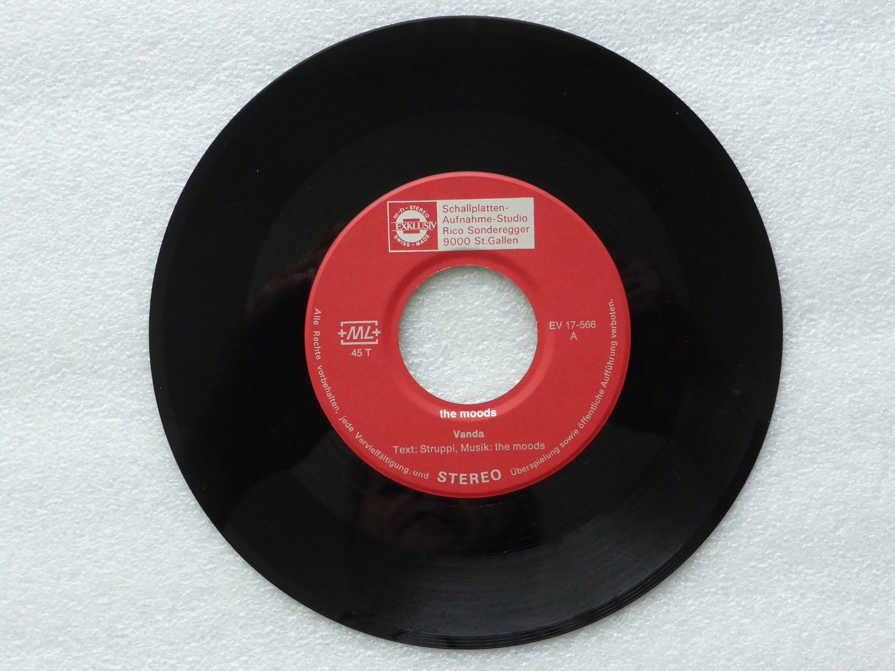 Dischi in vinile: Vinyl Single  THE MOODS – Usato da Küssnacht am Rigi venduto da Mondkinder 1