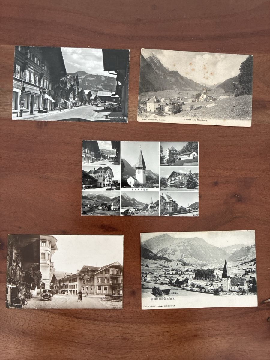 Cartoline postali: 10 Ansichtskarten Schweiz von Saanen BE – Usato da Oftringen venduto da Cla.vD.74