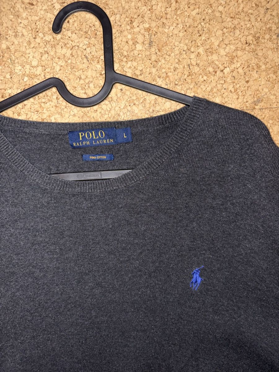 Ralph Lauren Maglioni & Felpe: Polo Ralph Lauren Pullover Pima Cotton, Anthrazit, Grösse L – Usato da Arlesheim venduto da purchaser44 2