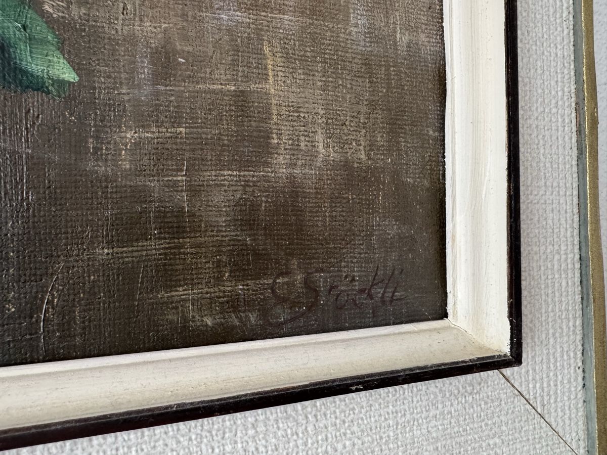 Gemälde: Blumenstillleben Gemälde, handsigniert, Top Zustand! – Gebraucht aus Thun von Fralma84 1