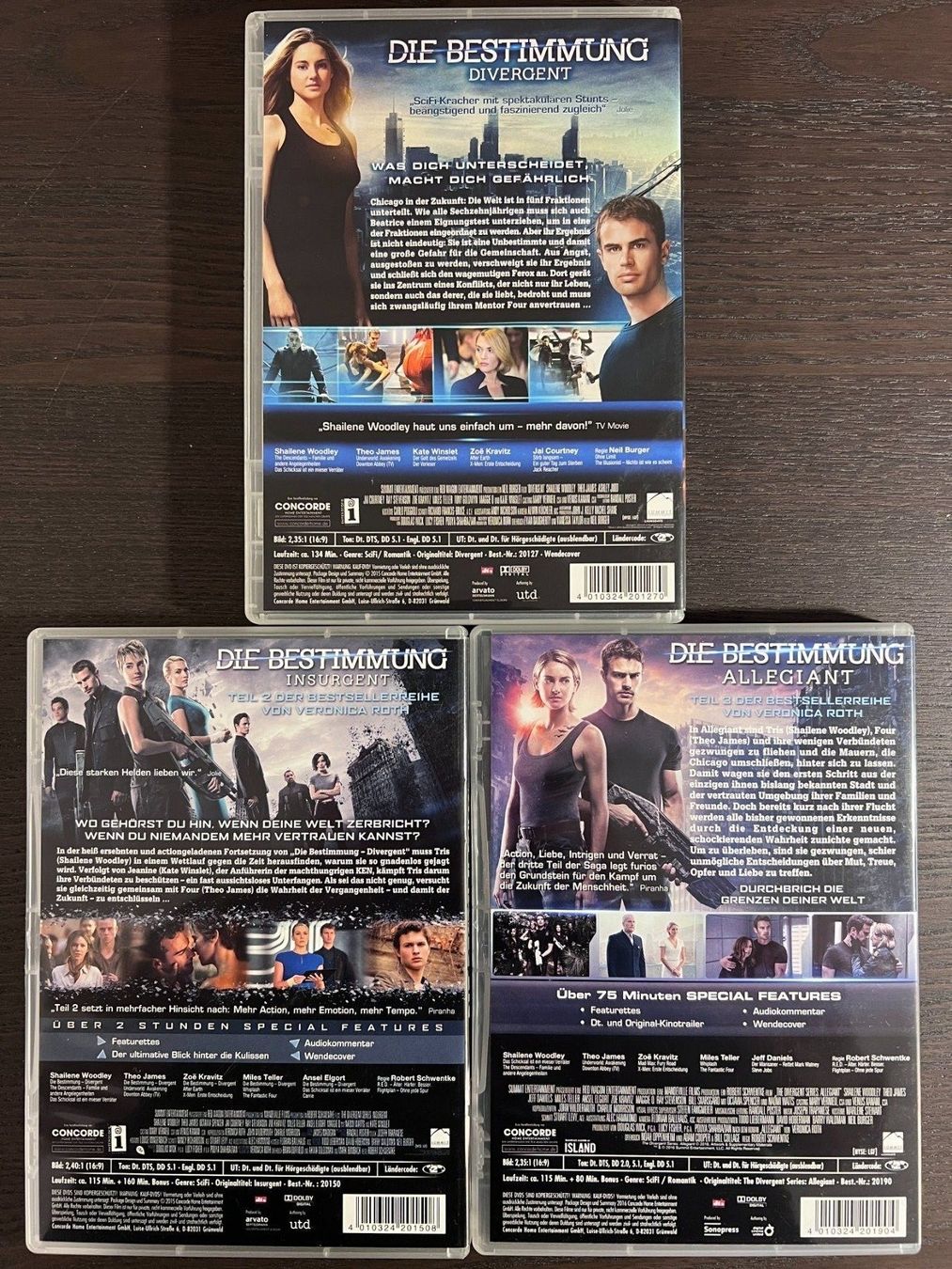 Tutti i DVDs: Die Bestimmung Trilogie – Usato da Zürich venduto da FilmFreunde 1