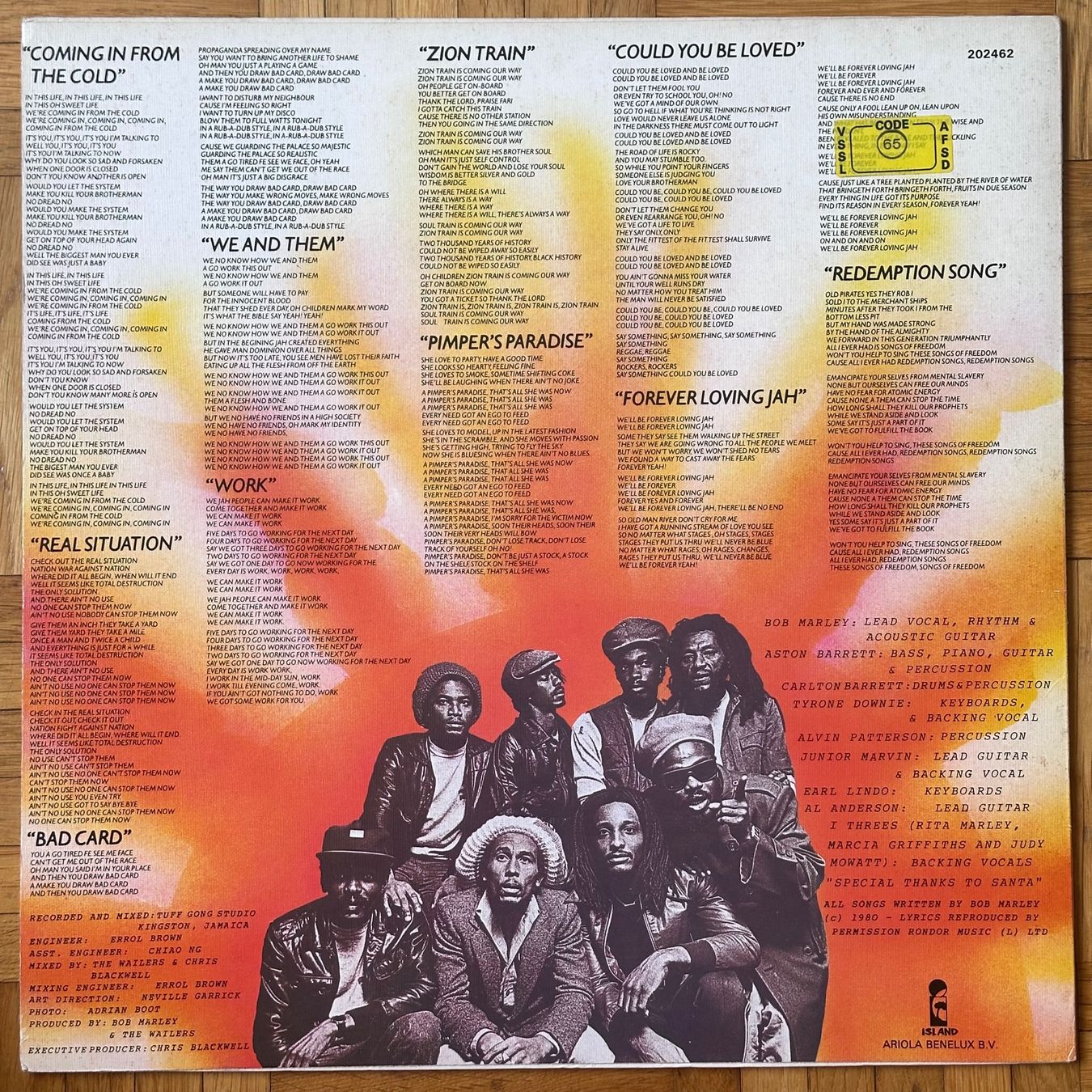Schallplatten: LP - Bob Marley & The Wailers - Uprising – Gebraucht aus Breganzona von Onairda75 1