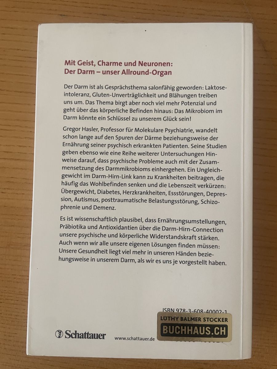 Libri: Die Darm-Hirn-Connection - Gregor Hasler – Usato da Fribourg venduto da Mymikrakra01 1