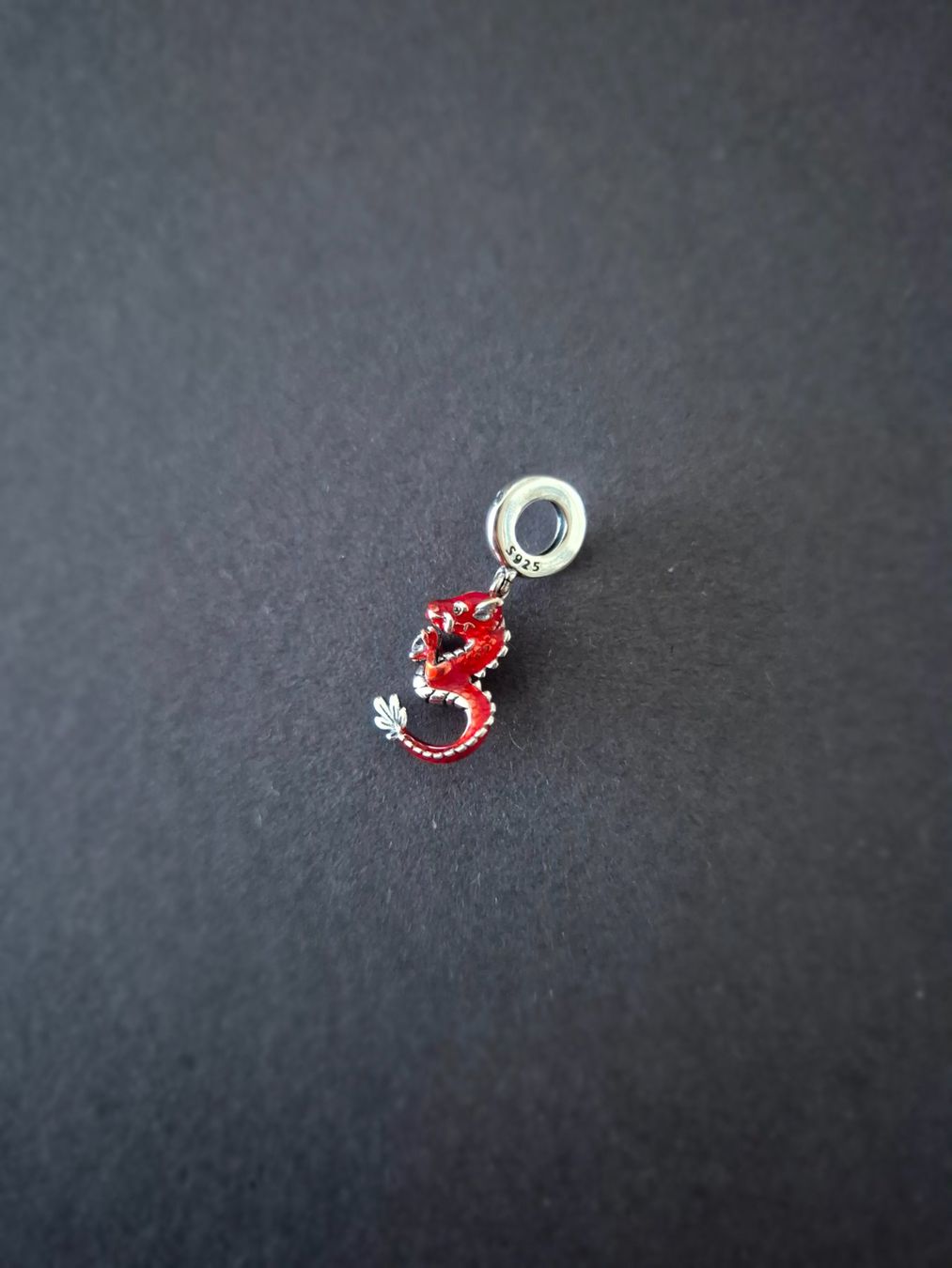Ciondoli: Silber Charm chinesischer Drache rot +Garantie – Nuovo (secondo la descrizione) da Rotkreuz venduto da Carbone_Bijou-Shop 1
