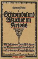 Schwindel und Wucher im Kriege, 1917