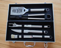 Grillbesteck BBQ Set 5-teilig in Alu-Koffer