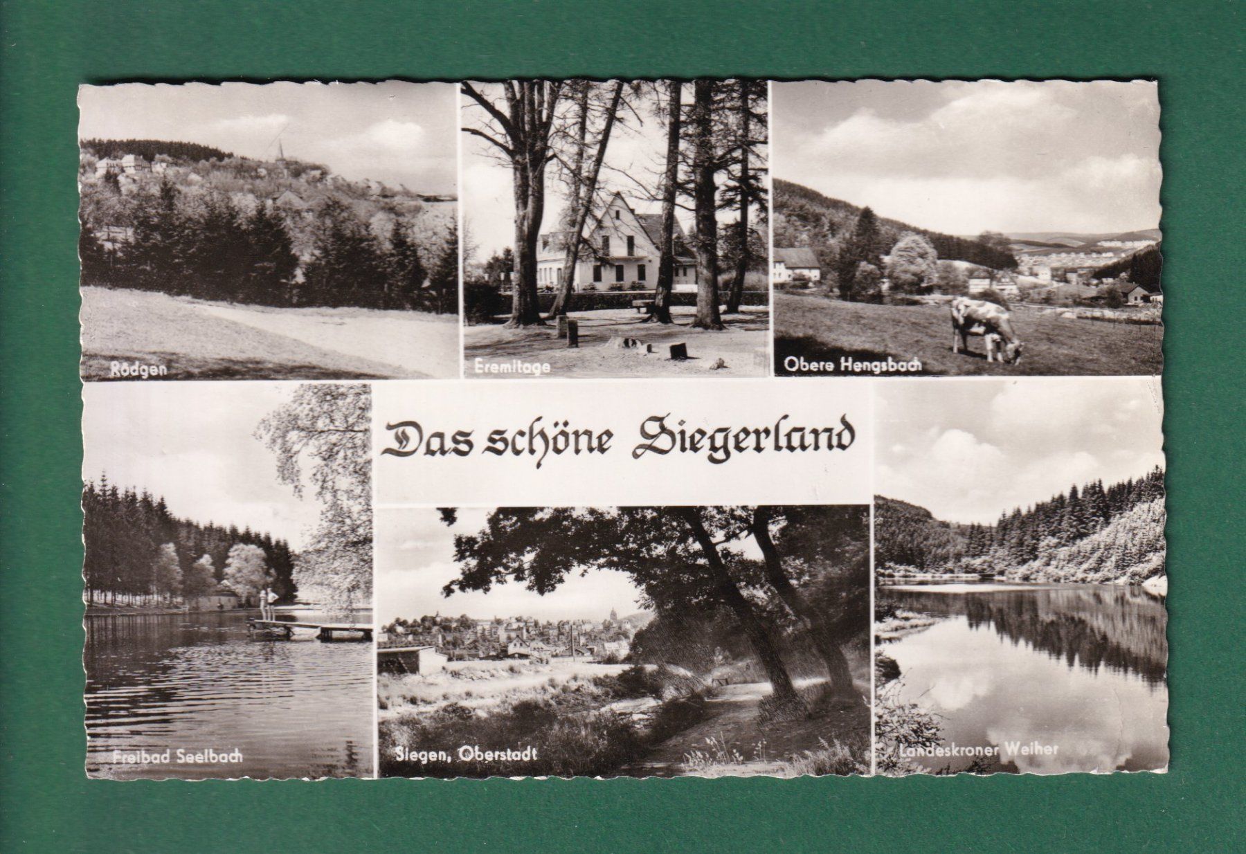 Cartes postales: SIEGERLAND - 6 Bilder - 1958 – D'occasion à Pully par nicecards-shop