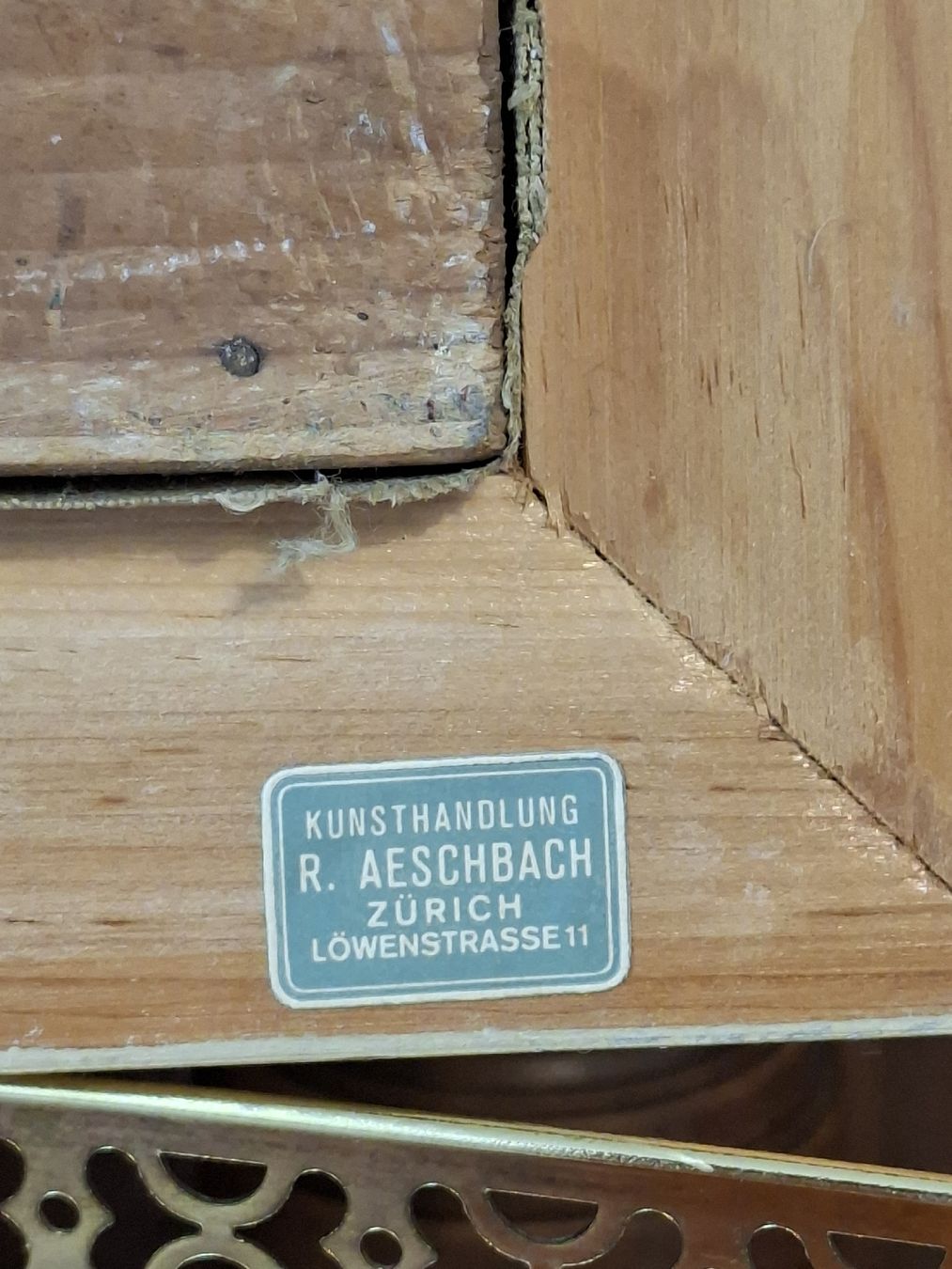 Dipinti: Ölgemälde Herbst 1910 R. Jordan Antikes – Usato da Steffisburg venduto da ZeitReise_ 5