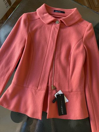 Marc Cain Jacke Blazer, Gr. N1, Wolle/Kaschmir, neu, Koralle