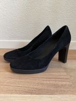 Escarpins cuir noir daim Geox, p.40