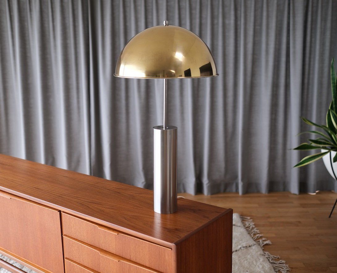 Lampade: Mid century modern brass table lamp – Usato da Bern venduto da Zmodern_VIN 5