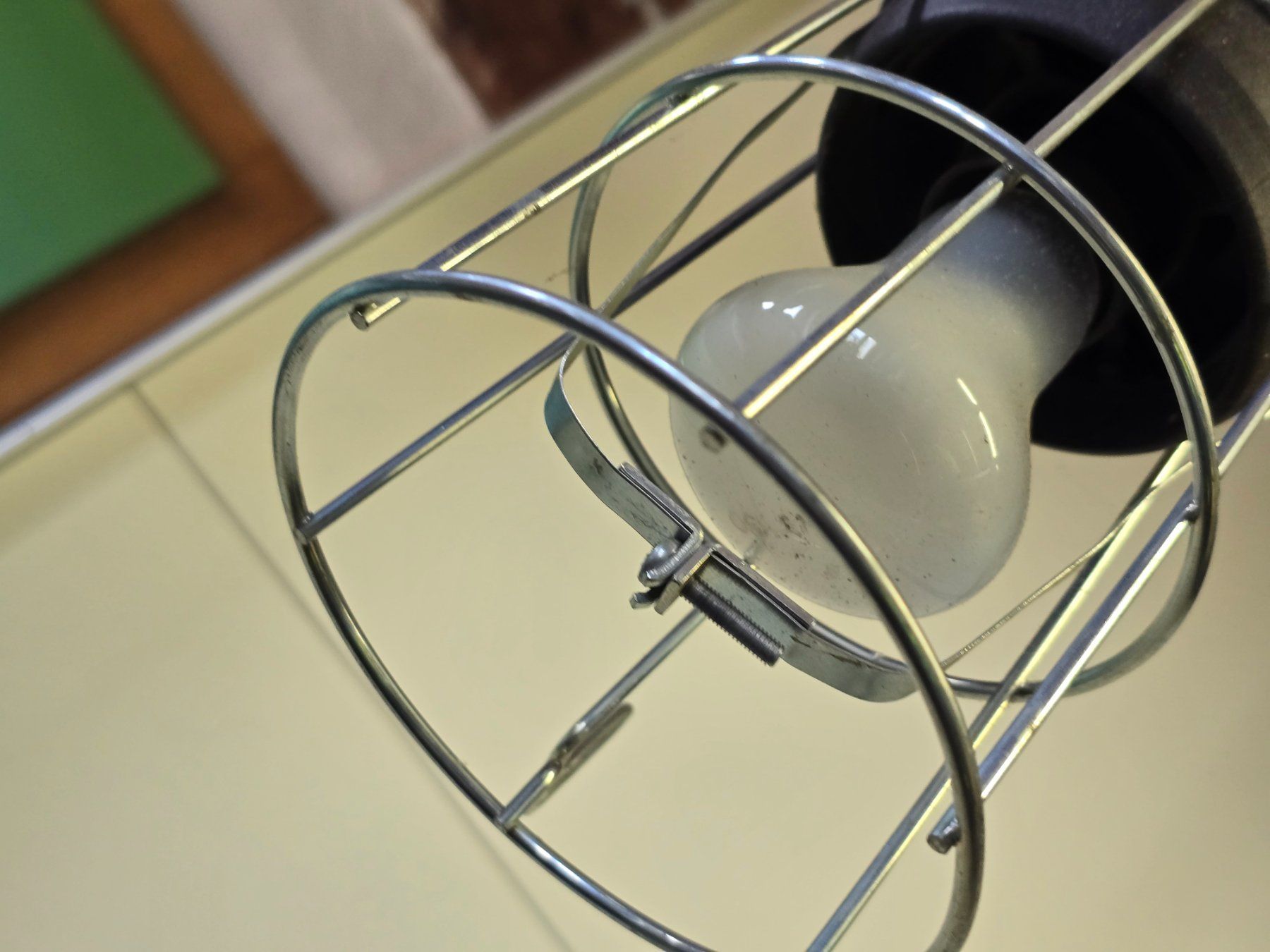 Lampade: Arbeitslampe Hängelampe Drahtkorb Metall gebraucht – Usato da Reute AR venduto da angelflower 3