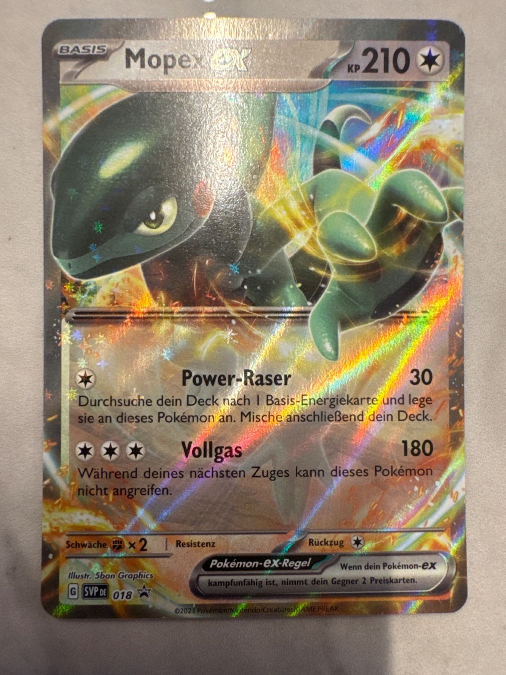 Pokémon Carte collezionabili: Mopex ex SVP018 DE - Promo – Nuovo (secondo la descrizione) da Wil SG venduto da Prof.Eich