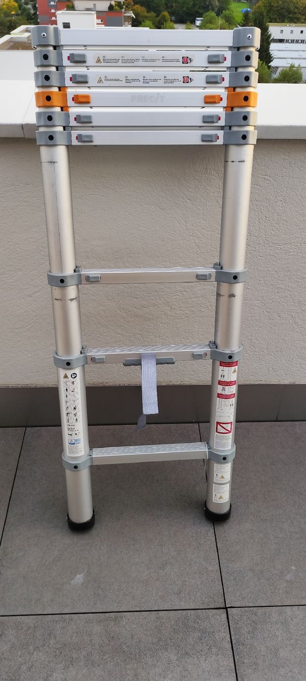 Scale: Teleskopleiter 2,64 m 8 Sprossen – Usato da Luzern venduto da Lumide 1