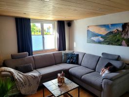 Ecksofa grau mit Schlaffunktion und Bettkasten gebraucht