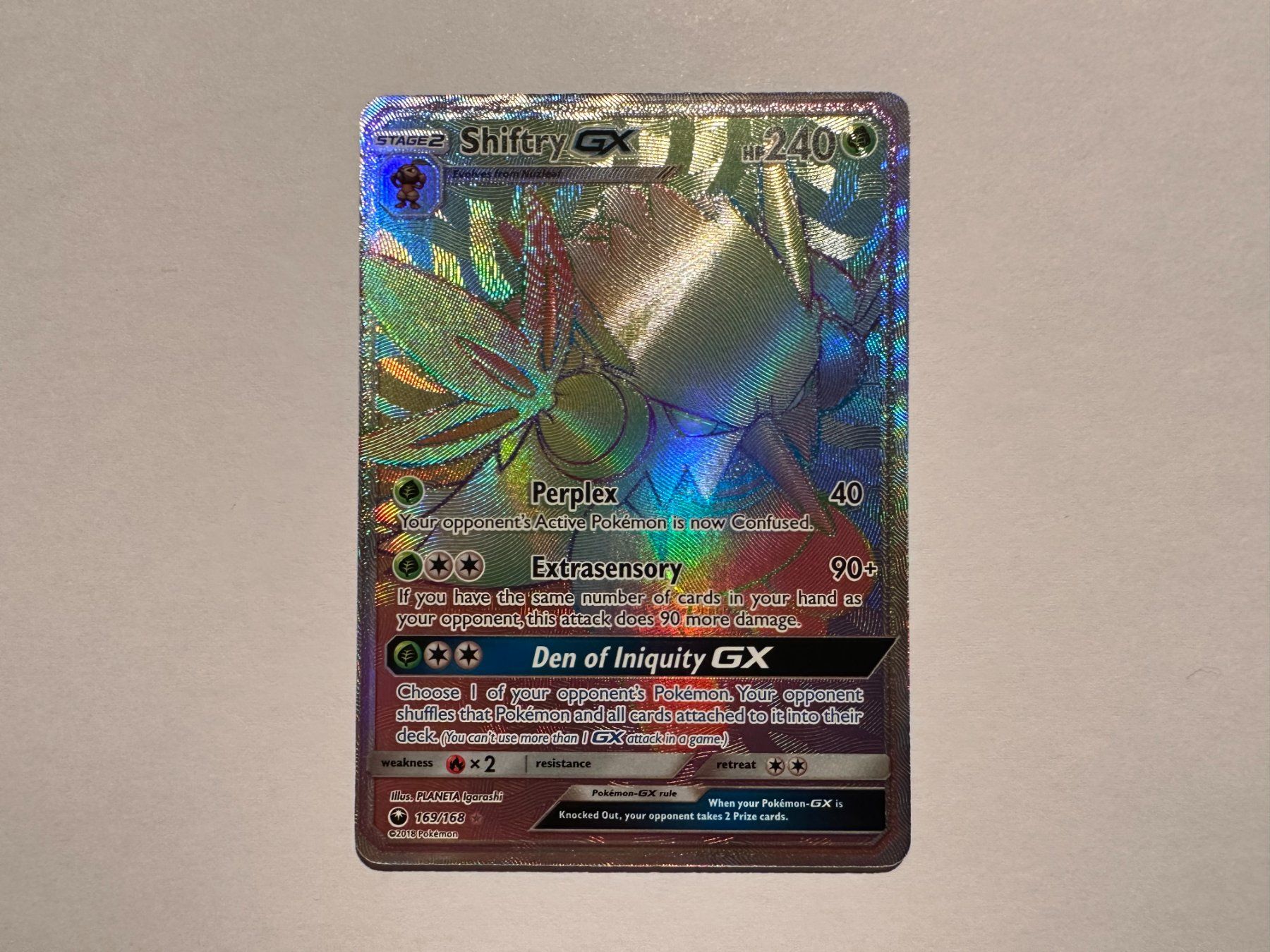 Pokémon Carte collezionabili: Shiftry GX Rainbow Celestial Storm EN – Usato da Hagendorn venduto da Pokecollectorch 1
