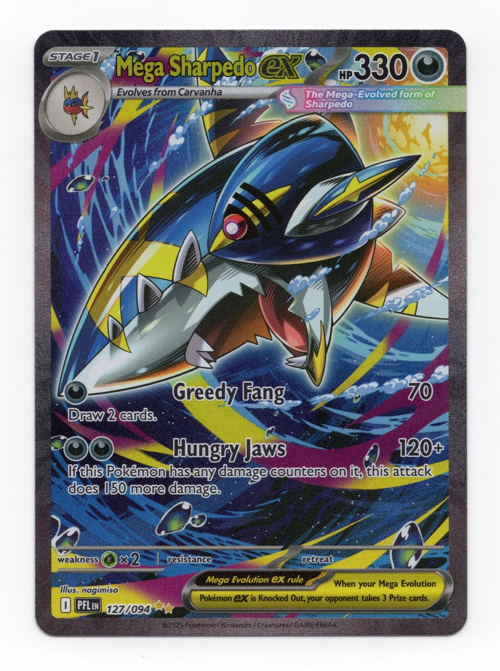 Pokémon Carte collezionabili: Mega Sharpedo ex 127/094 SIR Phantasmal Flames Englisch – Nuovo (secondo la descrizione) da Oberglatt ZH venduto da DSGS37