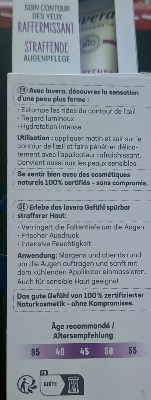 Cura del viso: Contour des yeux Lavera 2x Neuf – Nuovo e nell'imballaggio originale da Biel/Bienne venduto da notfun 1