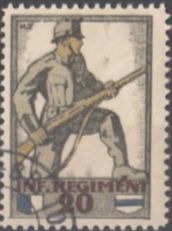 Tutti i francobolli: (1. WK) 4. Division Wi 22 gestempelt – Usato da Bürglen TG venduto da StampGraf