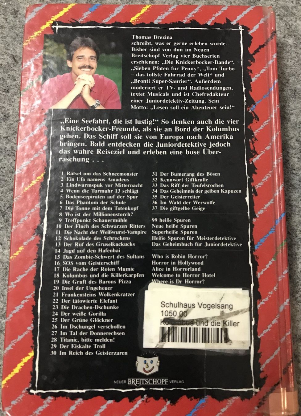 Livres: Die Knickerbockerbande- 18- Kolumbus und die Killerkarpfen – D'occasion à Guntershausen par Gloominati 1