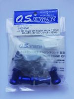 O.S. Engine Motorhalterung M5 Blau 25,4mm