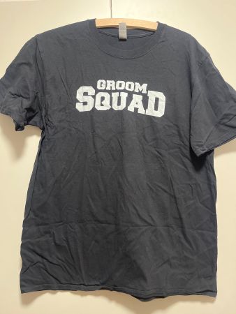 T-Shirt Groom Squad Schwarz Herren Grösse L