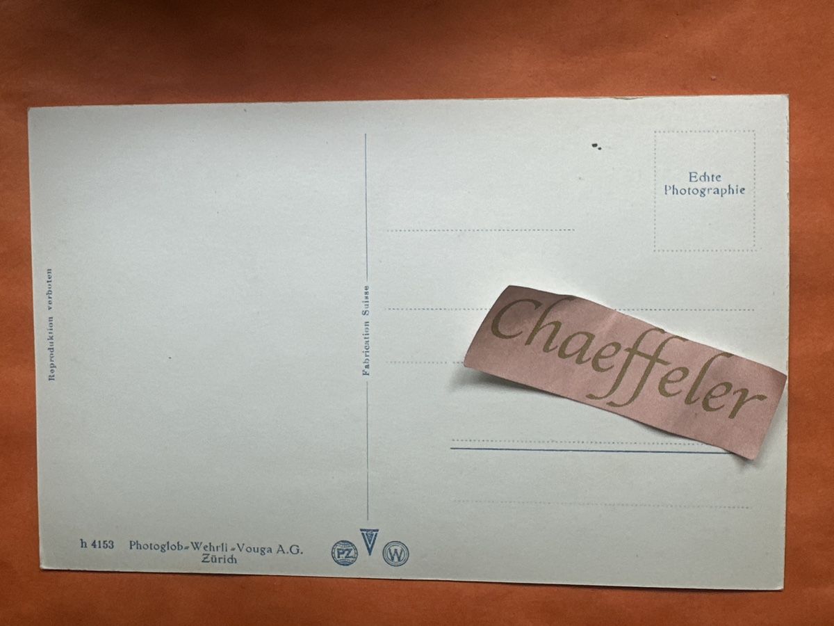 Ansichtskarten: Speer bei Weesen.  – Gebraucht aus Zürich von Chaeffeler 1