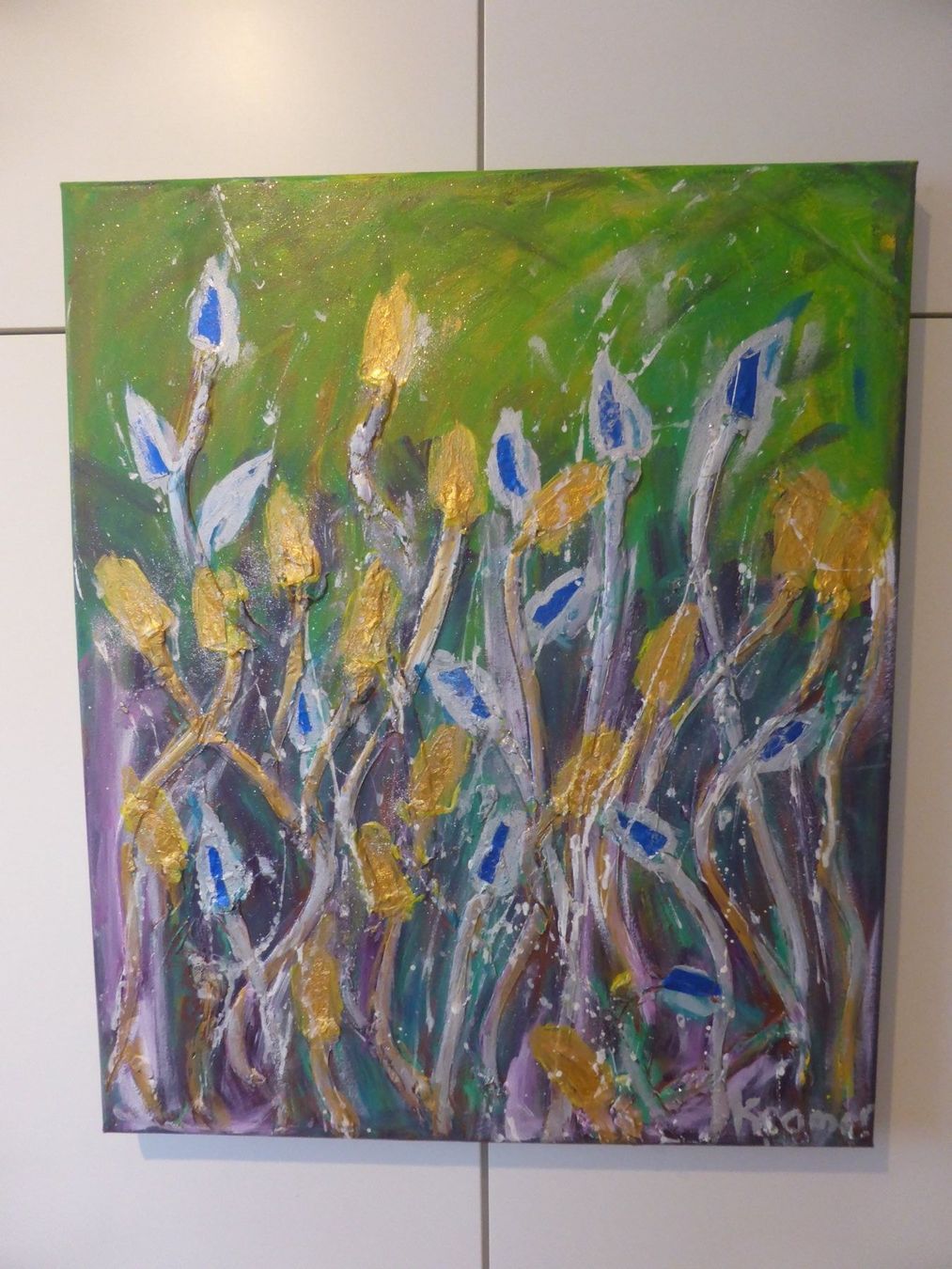 Dipinti: Acryl Bild - Goldener Frühling – Nuovo (secondo la descrizione) da Goldach venduto da artkramer 1