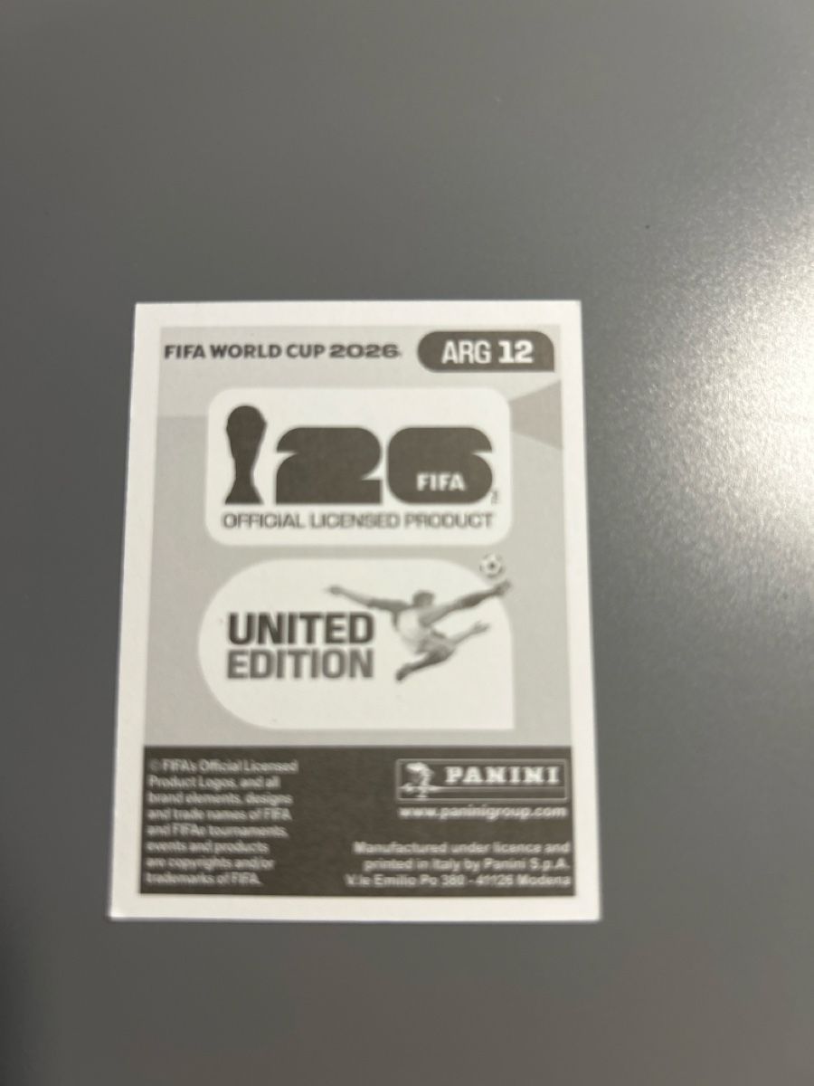 Panini Carte collezionabili: Panini WM 2026 Sticker - Paredes ARG 12 – Nuovo (secondo la descrizione) da Boniswil venduto da sim_7zhp 1
