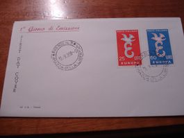 Italien, FDC Europamarken 1958