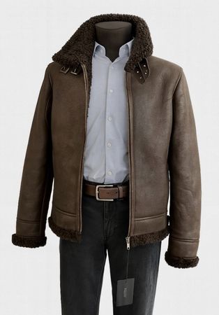ARMA B3 Aviator Shearling Jacket Neuve Taille 54