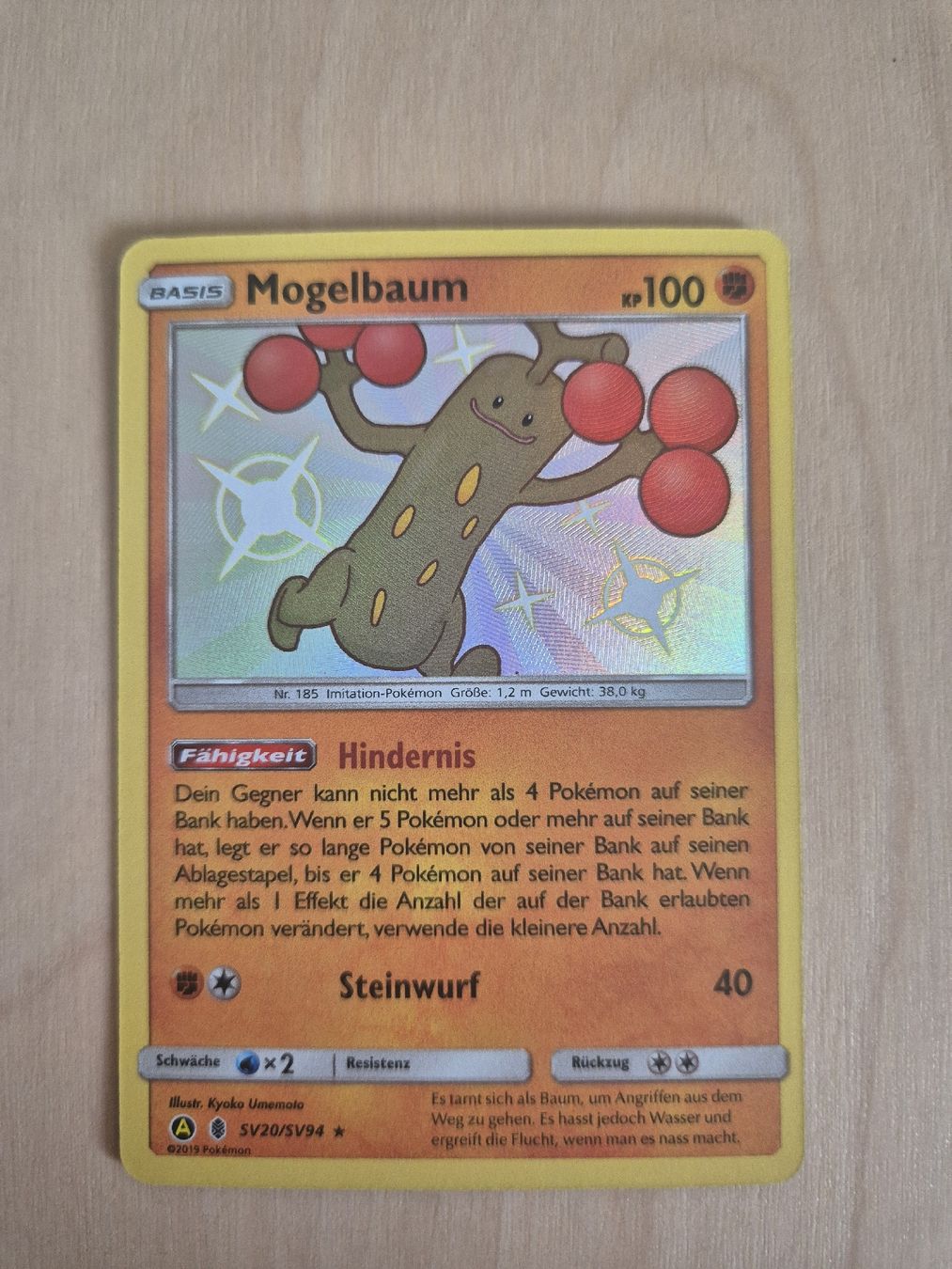 Pokémon Sammelbilder & Trading cards: Pokémon Mogelbaum shiny - 2019 – Gebraucht aus Oron-la-Ville von n_a_t_e_a_g