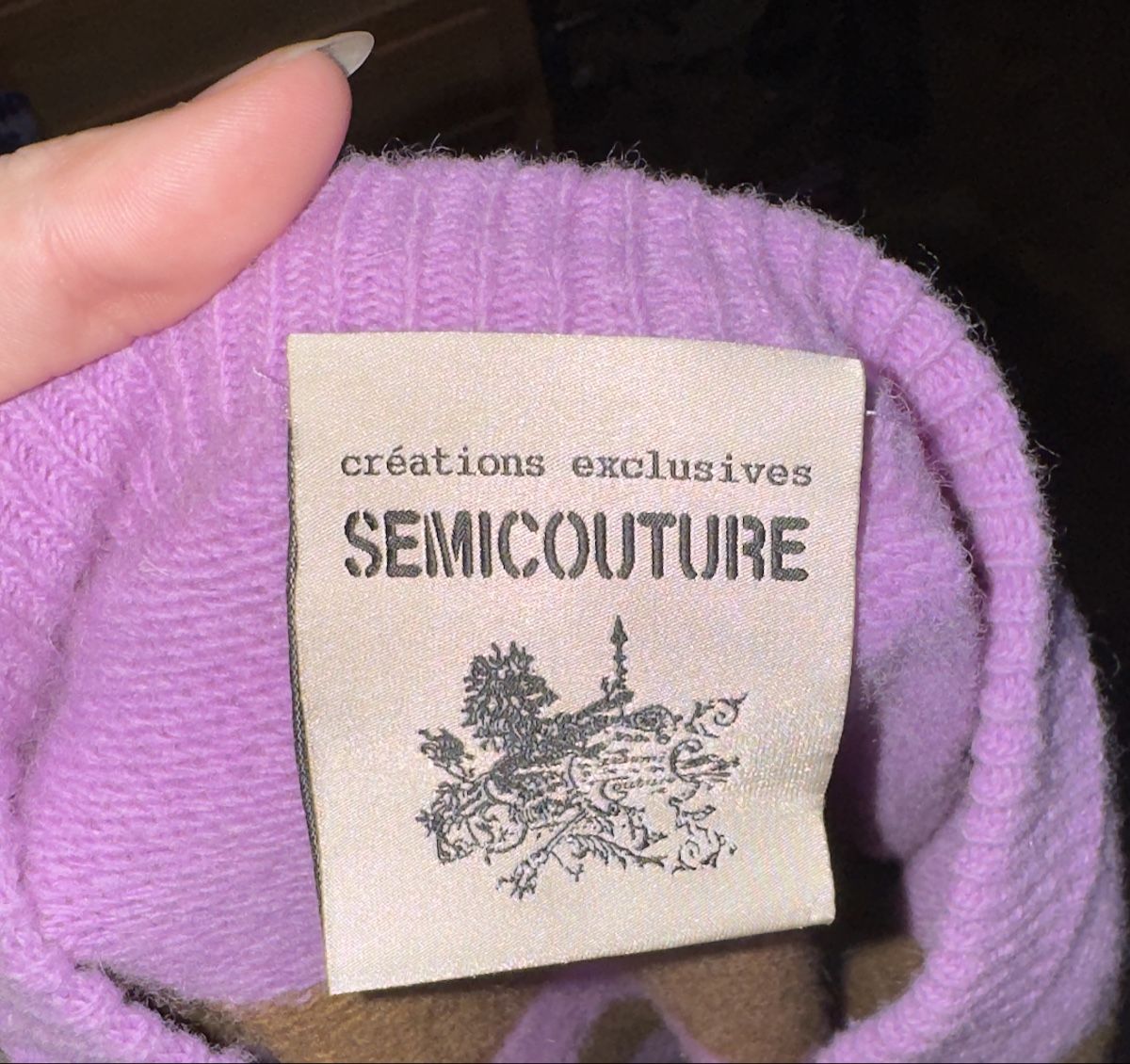 Pullover & Sweatshirts: SEMICOUTURE Pullover gestreift lila braun Grösse S – Neu (gemäss Beschreibung) aus Landquart von Happyhippo42 5