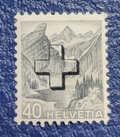 Z 36y Helvetia & Wappenzeichnung mit Aufdruck
