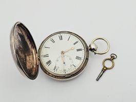 Engliche Silber Taschenuhr Dwerrihouse Carter London ca 161g