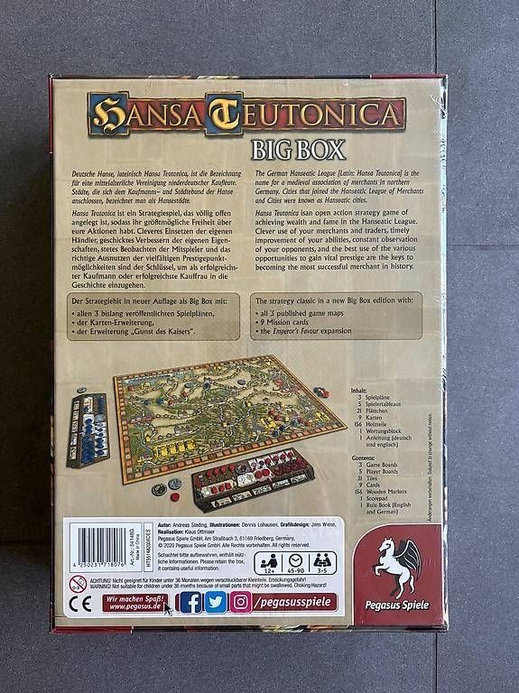 Spiele: Brettspiel: Hansa Teutonica Big Box – Neu (gemäss Beschreibung) aus Winterthur von luca.markV 1